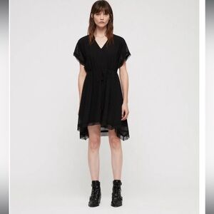 ALLSAINTS Keira Shimmer Dress in Black
